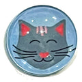 Magnet- Cat, Gray