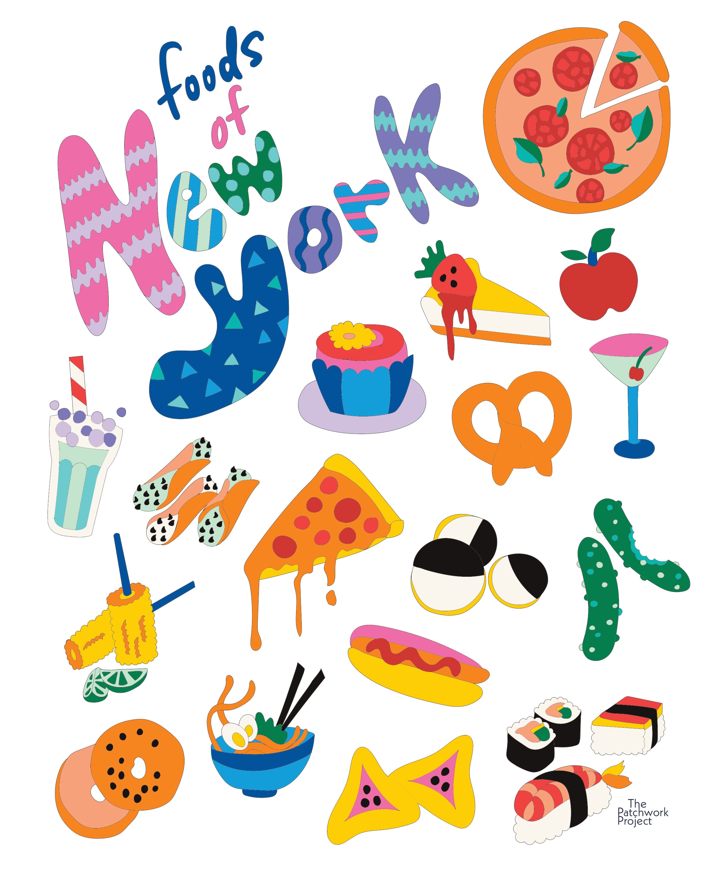 Paint-by-Numbers Kit, Foods of New York