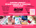 Linocut/Stamp-making & Printing Workshop – July 18
