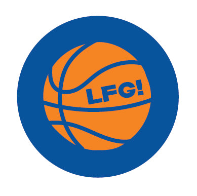 Magnet- LFG Basketball, Blue Orange