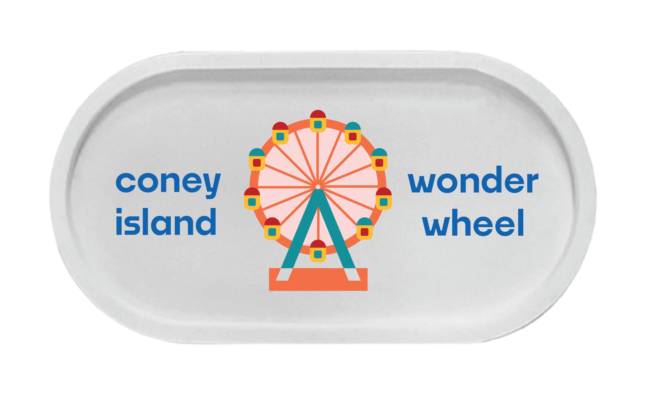 Wonder Wheel Ceramic Resin Trinket Tray