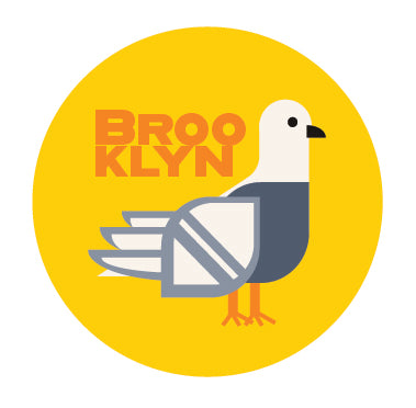 Magnet- Brooklyn Pigeon, Yellow