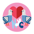 Magnet- NYC Lovebirds
