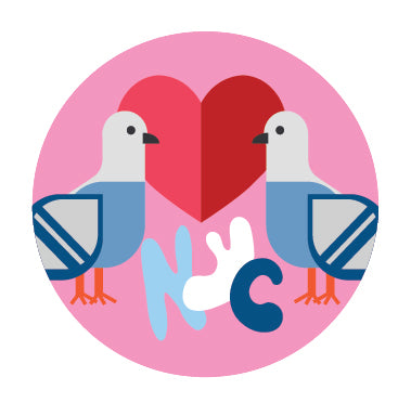 Magnet- NYC Lovebirds