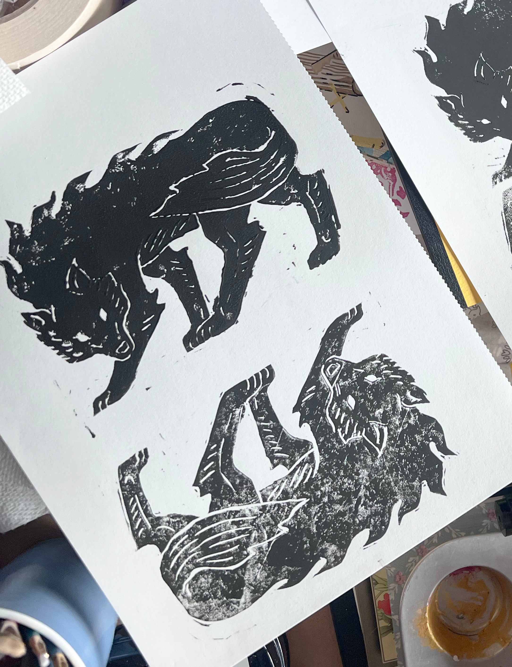 Linocut/Stamp-making & Printing Workshop – July 18