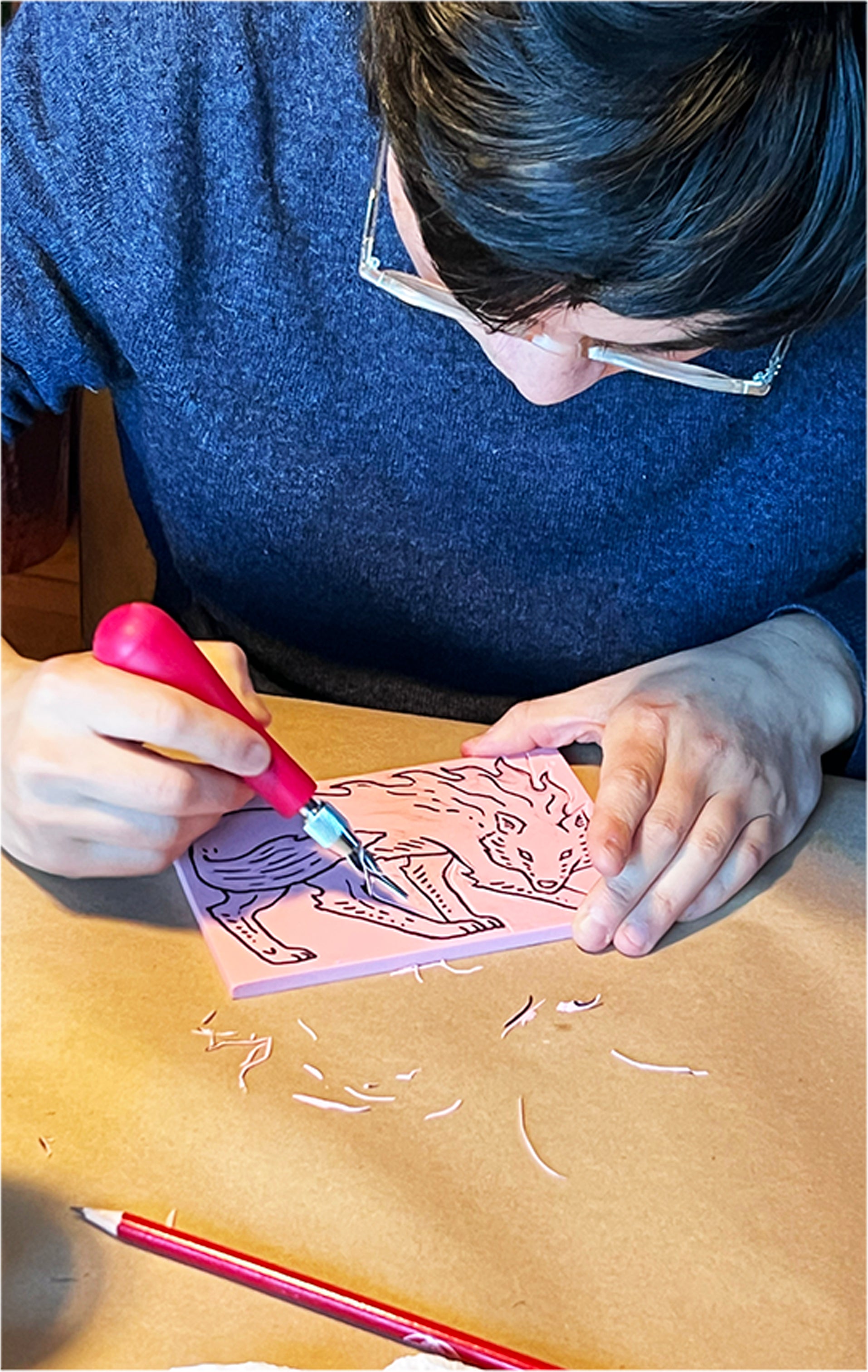 Linocut/Stamp-making & Printing Workshop – July 18