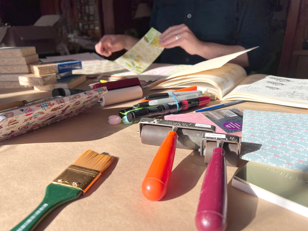 Linocut/Stamp-making & Printing Workshop – July 18