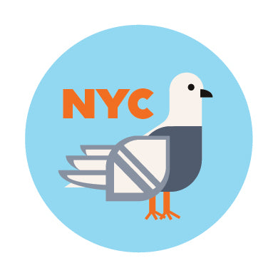 Magnet- NYC Pigeon, Blue
