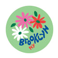 Magnet- Brooklyn flowers, green
