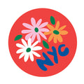 Magnet, NYC flowers, red